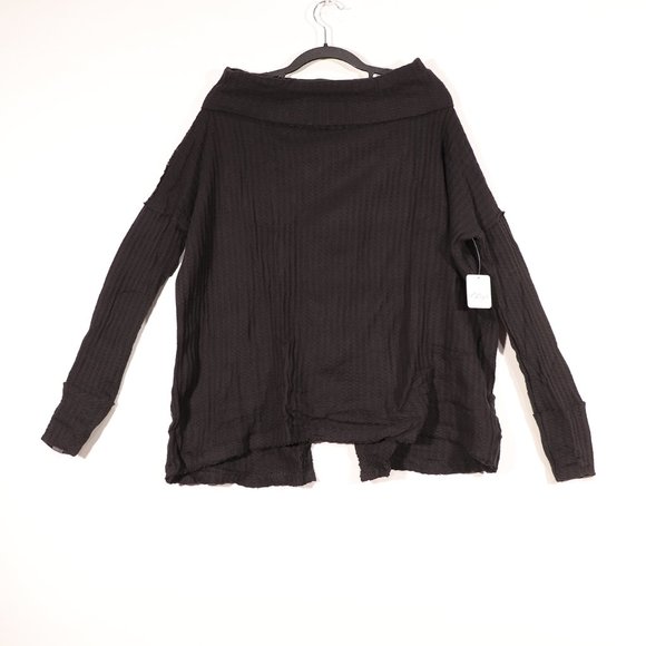 NWT Free People X Revolve Juicy Long Sleeve Top in Black - Picture 3 of 15